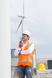 Electrical engineer working in wind turbine power generator royalty free stock images Electrical engineer working in wind turbine power generator royalty free stock images
