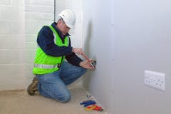 Electrician At Work Royalty Free Stock Images Electrician At Work Royalty Free Stock Images
