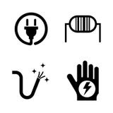 Electricity. Simple Related Vector Icons stock illustration Electricity. Simple Related Vector Icons stock illustration