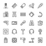 Electronics Equipment Isolated Vector Icons Set that can be easily Edited or Modified vector illustration Electronics Equipment Isolated Vector Icons Set that can be easily Edited or Modified vector illustration