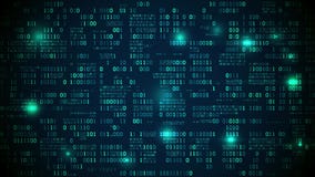 Electrónico futurista abstracto con el código binario, la red neuronal y los datos grandes - un elemento de la inteligencia artif Electrónico futurista abstracto con el código binario, la red neuronal y los datos grandes - un elemento de la inteligencia artif