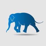 Elefante grande en el movimiento que camina. libre illustration Elefante grande en el movimiento que camina. libre illustration
