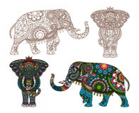 Elefante indiano do vetor