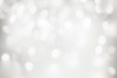 Elegant Abstract Silver Christmas Background With White Bokeh Li Royalty Free Stock Images