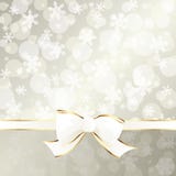 Elegant cream-colored holiday banner
