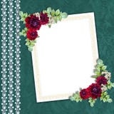Elegant framework on the textile background royalty free illustration Elegant framework on the textile background royalty free illustration
