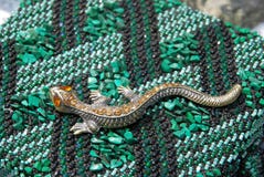 Elegant lizard - a symbol of the Mistress of Copper Mountain stock image Elegant lizard - a symbol of the Mistress of Copper Mountain stock image