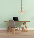 Elegant mint color office with chair