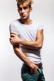 Elegant young handsome man. Studio fashion portrait. royalty free stock photo Elegant young handsome man. Studio fashion portrait. royalty free stock photo