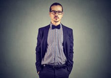 Elegant young man in suit stock image Elegant young man in suit stock image