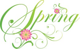 Elegante de Lentebanner in Groen stock illustratie Elegante de Lentebanner in Groen stock illustratie