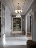 Elegante moderne klassische Provence und luxuriöser Hall Interior vektor abbildung Elegante moderne klassische Provence und luxuriöser Hall Interior vektor abbildung