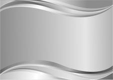 Eleganter silberner Hintergrund mit Wellen stock abbildung Eleganter silberner Hintergrund mit Wellen stock abbildung