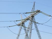 Elektriciteitspijler Stock Afbeeldingen Elektriciteitspijler Stock Afbeeldingen
