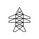 Elektrisk linje pelare för att hjälpa överföringsenergi vektor illustrationer Elektrisk linje pelare för att hjälpa överföringsenergi vektor illustrationer