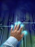 Elektronische identificatie stock afbeelding Elektronische identificatie stock afbeelding