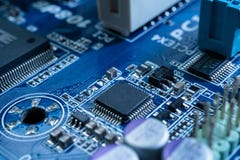 Elektronische kringen in futuristisch technologieconcept stock foto Elektronische kringen in futuristisch technologieconcept stock foto