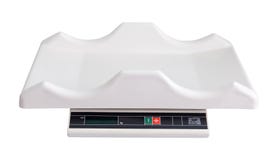 Elektroniskt behandla som ett barn scalen. Isolerat över white arkivbild Elektroniskt behandla som ett barn scalen. Isolerat över white arkivbild