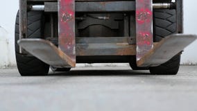 Elektryczny forklift puszka widok zbiory Elektryczny forklift puszka widok zbiory