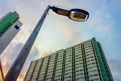 Elektryczny streetlamp obraz stock Elektryczny streetlamp obraz stock
