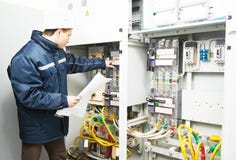 Elektryka inżyniera pracownik Zdjęcie Stock Elektryka inżyniera pracownik Zdjęcie Stock