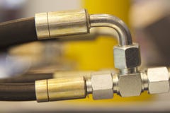 Elementen van de hydraulica en de pneumatiek van leidingenverbindingen royalty-vrije stock afbeelding Elementen van de hydraulica en de pneumatiek van leidingenverbindingen royalty-vrije stock afbeelding
