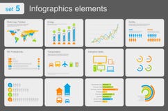 Elementi di Infographics con le icone illustrazione di stock Elementi di Infographics con le icone illustrazione di stock