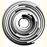 Elemento geometrico del cerchio Forma monocromatica astratta del cerchio illustrazione vettoriale Elemento geometrico del cerchio Forma monocromatica astratta del cerchio illustrazione vettoriale