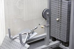 Elementos do equipamento do gym imagem de stock Elementos do equipamento do gym imagem de stock
