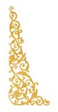 Elementos do ornamento, designs florais do ouro do vintage foto de stock royalty free Elementos do ornamento, designs florais do ouro do vintage foto de stock royalty free
