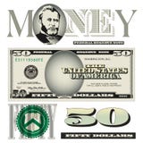 50 elementos variados da nota de dólar ilustração stock 50 elementos variados da nota de dólar ilustração stock