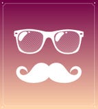 Elementos, vidros e bigodes gráficos do estilo do homem do moderno. fundo da ilustração ilustração royalty free Elementos, vidros e bigodes gráficos do estilo do homem do moderno. fundo da ilustração ilustração royalty free