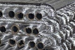 Elementos y piezas hechos de la hoja galvanizada para los diversos sistemas de ventilaci?n fotografía de archivo Elementos y piezas hechos de la hoja galvanizada para los diversos sistemas de ventilaci?n fotografía de archivo