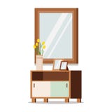 Elements of interior design: wooden classic furniture vector illustration vector illustration Elements of interior design: wooden classic furniture vector illustration vector illustration