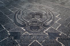 Elephants - symbol of Catania on the pavement. stock photography Elephants - symbol of Catania on the pavement. stock photography