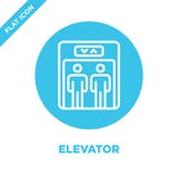 elevator icon vector from accessibility collection. Thin line elevator outline icon vector illustration. Linear symbol for use on vector illustration elevator icon vector from accessibility collection. Thin line elevator outline icon vector illustration. Linear symbol for use on vector illustration