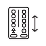 Elevator icon vector isolated on white background, Elevator sign , linear symbol and stroke design elements in outline style vector illustration Elevator icon vector isolated on white background, Elevator sign , linear symbol and stroke design elements in outline style vector illustration