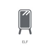 Elf icon. Trendy Elf logo concept on white background from Fairy vector illustration Elf icon. Trendy Elf logo concept on white background from Fairy vector illustration