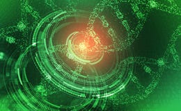 Elica del DNA Ciao tecnologia di tecnologia nel campo di ingegneria genetica royalty illustrazione gratis Elica del DNA Ciao tecnologia di tecnologia nel campo di ingegneria genetica royalty illustrazione gratis