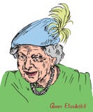 Elizabeth II Elizabeth Alexandra Mary, regina del Regno Unito, del Canada, dell'Australia e della Nuova Zelanda, testa del common royalty illustrazione gratis Elizabeth II Elizabeth Alexandra Mary, regina del Regno Unito, del Canada, dell'Australia e della Nuova Zelanda, testa del common royalty illustrazione gratis