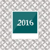 2016 em quadros imediatos da foto no fundo abstrato Imagens de Stock Royalty Free