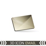 Email för symbol 3D Kuvert vektor illustrationer Email för symbol 3D Kuvert vektor illustrationer