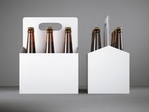 Emballage vide blanc de bière illustration stock Emballage vide blanc de bière illustration stock