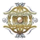 Emblem On Metal Background Royalty Free Stock Image