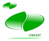 Emblema de tiragem do logotipo da empresa ilustração stock Emblema de tiragem do logotipo da empresa ilustração stock