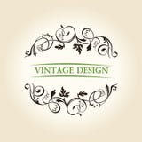 Emblema do projeto do ornamento da etiqueta da decoração do vintage Imagem de Stock Emblema do projeto do ornamento da etiqueta da decoração do vintage Imagem de Stock