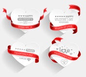 Emblemas del día de tarjetas del día de San Valentín libre illustration Emblemas del día de tarjetas del día de San Valentín libre illustration