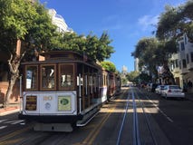 THE EMBLEMATIC SAN FRANCISCO TRAM... RAILWAY? CABLE CARS? royalty free stock image THE EMBLEMATIC SAN FRANCISCO TRAM... RAILWAY? CABLE CARS? royalty free stock image