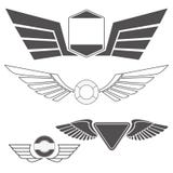 Emblems with wings Stock Illustration Emblems with wings Stock Illustration