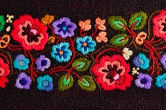 Embroidered Flowers Stock Photos Embroidered Flowers Stock Photos